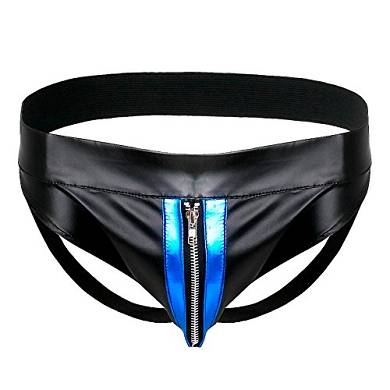 YiZYiF Herren Strings Kunstleder Jockstrap Unterhose Unterwäsche Bikini Slips Hose M