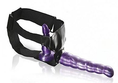 Deluxe Strap on doppel Dildo. vaginal & anal