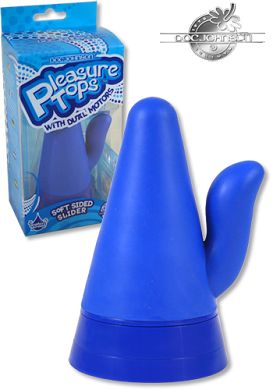 11 x 2 - 6 cm Vibrator/Plug Pleasure Top blau