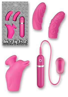 Vibro Set - Juicy Big Head pink