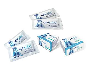 optiLube steriles Gleitgel wasserlöslich im 5 Gramm Beutel medizi. Gleitgel