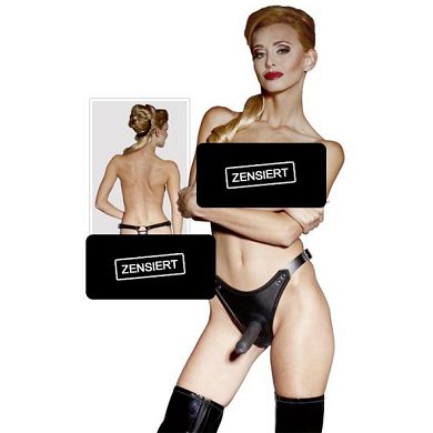 Lederstring mit Dildo