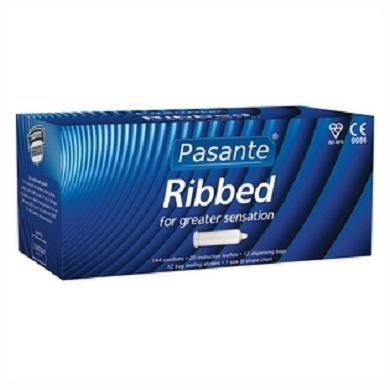 Pasante Ribbed - 144 Kondome