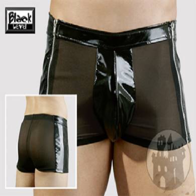 Lackherrenpants mit Netzeinsatz