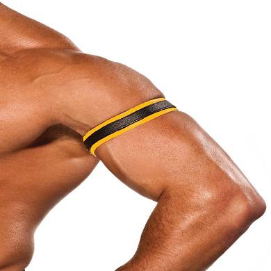 colt-leather-bicep-strap---yellow