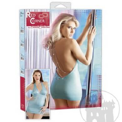 Minikleid trkis mit Ketten