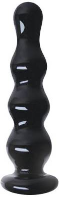 NS Novelties Ripples Crystal Glass - Black. 1er Pack