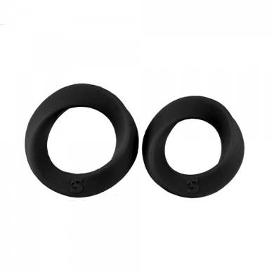 Penisring-Set -  ca. 3 cm - in Schwarz