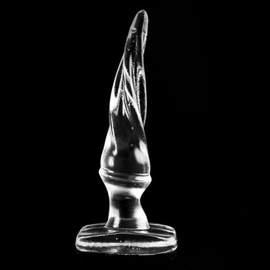 Analplug Feuer und Flamme transparent 17 x 3,5 cm