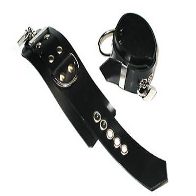 Latex Handfesseln - abschliebar