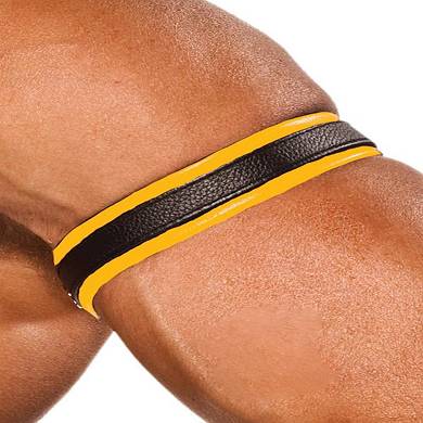 Colt Leather Bicep Strap - Yellow
