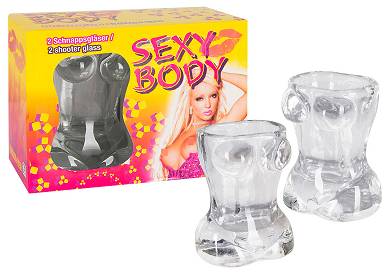 Gl?serset sexy Body 2er