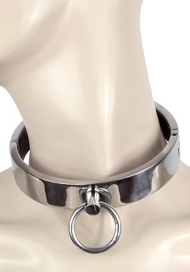 HardcoreDeLuxe Stahl - Halsfessel breit 13,5 cm