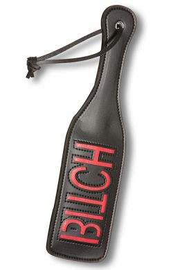 HardcoreDeLuxe - Paddle BITCH black 20 cm