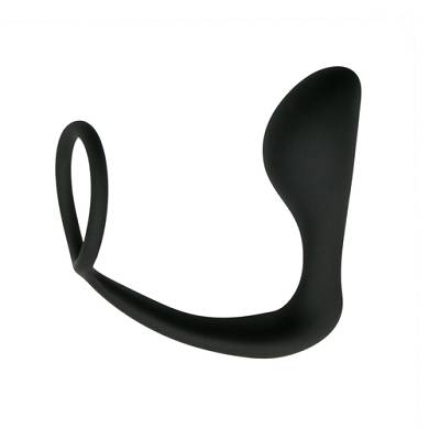 Anal-Plug mit Cockring aus Silikon