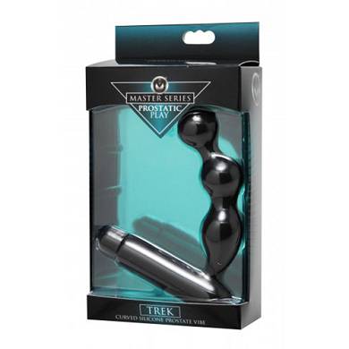 Prostatic Play Trek Gebogener Prostatavibrator aus Silikon