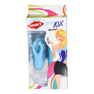 Vibrator Massager aus Silikon mit 10 Stufen in Blau