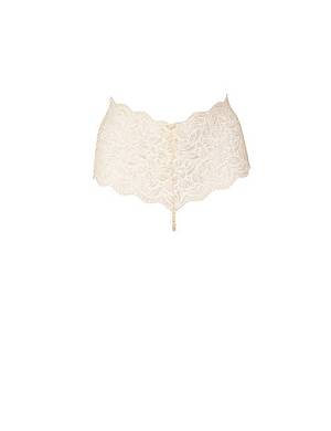 CULOTTE Perlenstring im Panty-Stil, einreihig creme