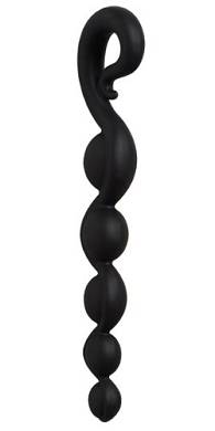 Bendybeads Anal dildo Kette Schwarz 26.5cm
