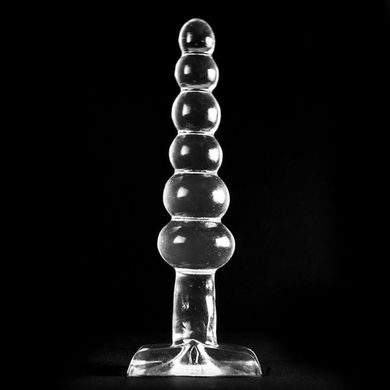 Analplug Kugelhagel transparent 16 x 4 cm