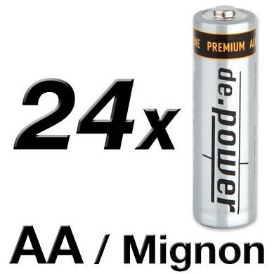 de.power LR06 24 Stück AA Alkali Marken Batterien Mignon- Batterien