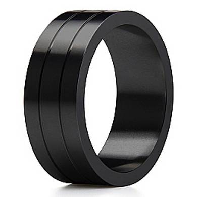 Penisring aus Metall II in Schwarz