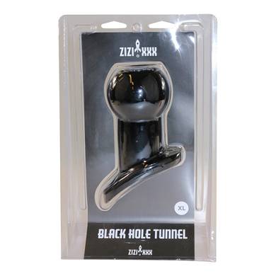 Hohler Buttplug 42 mm in Schwarz