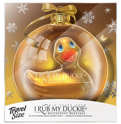 I Rub My Duckie XMAS Holiday Duckie Gold