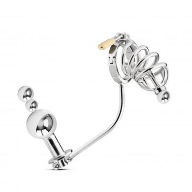 Metall Penisring + Peniskfig + Analplug