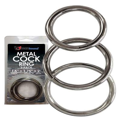 Manbound Metal Cock Ring 3 Pack