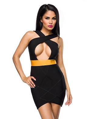 Bandage-Shape-Kleid schwarz