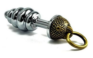 Extasialand Buttplug Analplug aus poliertem Edelstahl mit raffiniertem Design - mit dem Ko