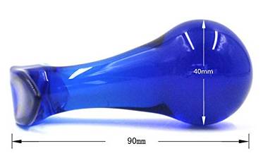 Greenpinecone Deluxe Beautiful Big Head Glas dildo Art Transparent Buttplug Kristall Glas