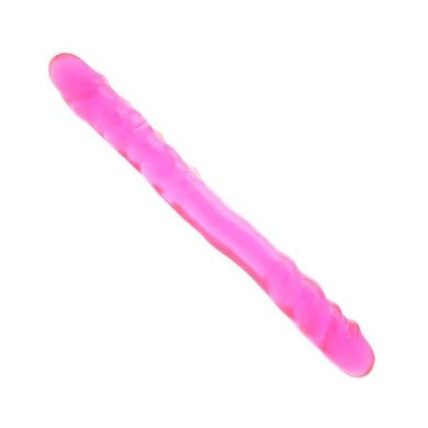 Pipe Dream Basix Pink 16 Inch Double Dong. Neon Pink