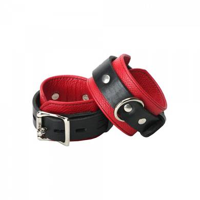 Deluxe Handgelenkfesseln - in Rot/Schwarz