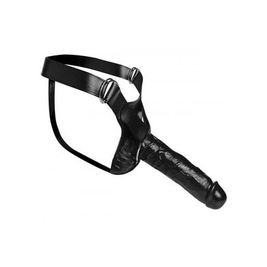 MASTER SERIES Infiltrator Hollow Strap-On and 10inch Dildo black