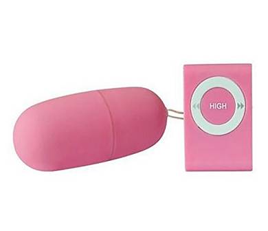 Extasialand Vibroei mit Fernbedienung im MP3 Player Design 20 Stufen in pink
