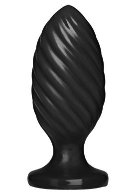 13 x 5 cm Plug Doc Johnson Platinum Silicone The Swirl black