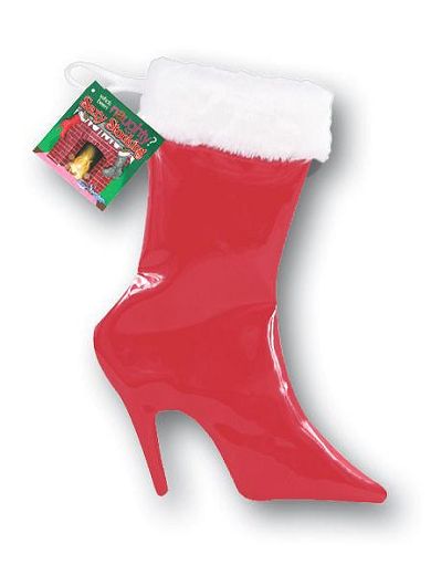 Naughty Sexy Stocking: Ladies Red Heel, rot