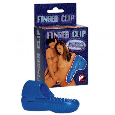 Fingervibrator Blauer Finger Clip