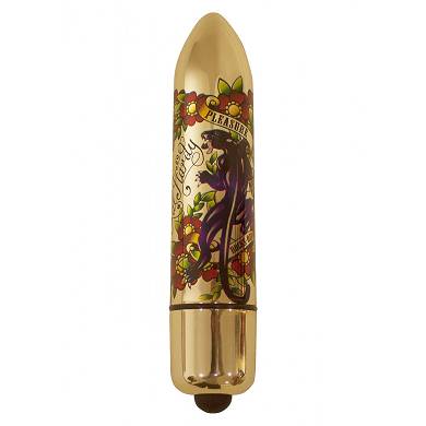 Rocks Off - RO-120 Pleasure Me Panther - 12,5 x 2,5 cm - in Gold