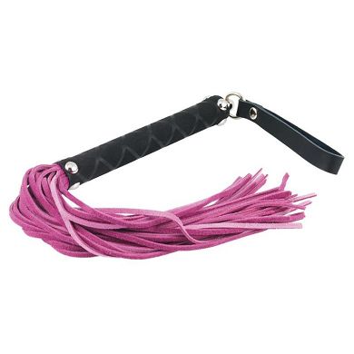 Leder Peitsche 35 Strnge PINK