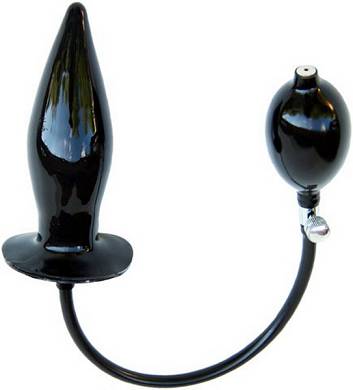 Aufblasbarer Buttplug in Gre L mit festem Kern