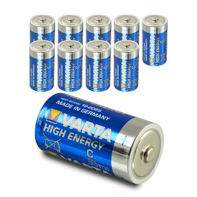 10 x Varta High Energy LR14 LR 14 Baby Zelle C 1,5V MN1400 Alkaline 10 Stück