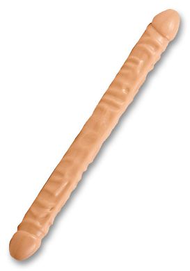 44,5 x 4,5 cm Doc Johnson Double Header Dong Doppeldildo veined skin