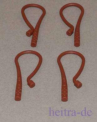 LEGO - 4 x Peitsche / Peitschen braun / 88704 NEUWARE