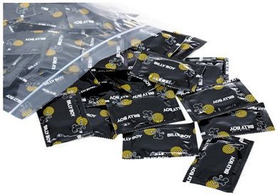 Billy Boy 100er Beutel Kondome. perlgenoppte. transparente Kondome. 1er Pack (1 x 100 St&u