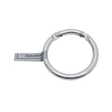 Design Metall Ring Doppelkarabiner 40mm. Alu