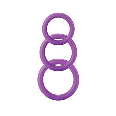 Twiddle Rings in Violett in 3 Gren