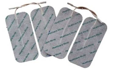 Große Elektroden für TENS EMS Reizstromgeräte 4 Stück 100mm x 50mm